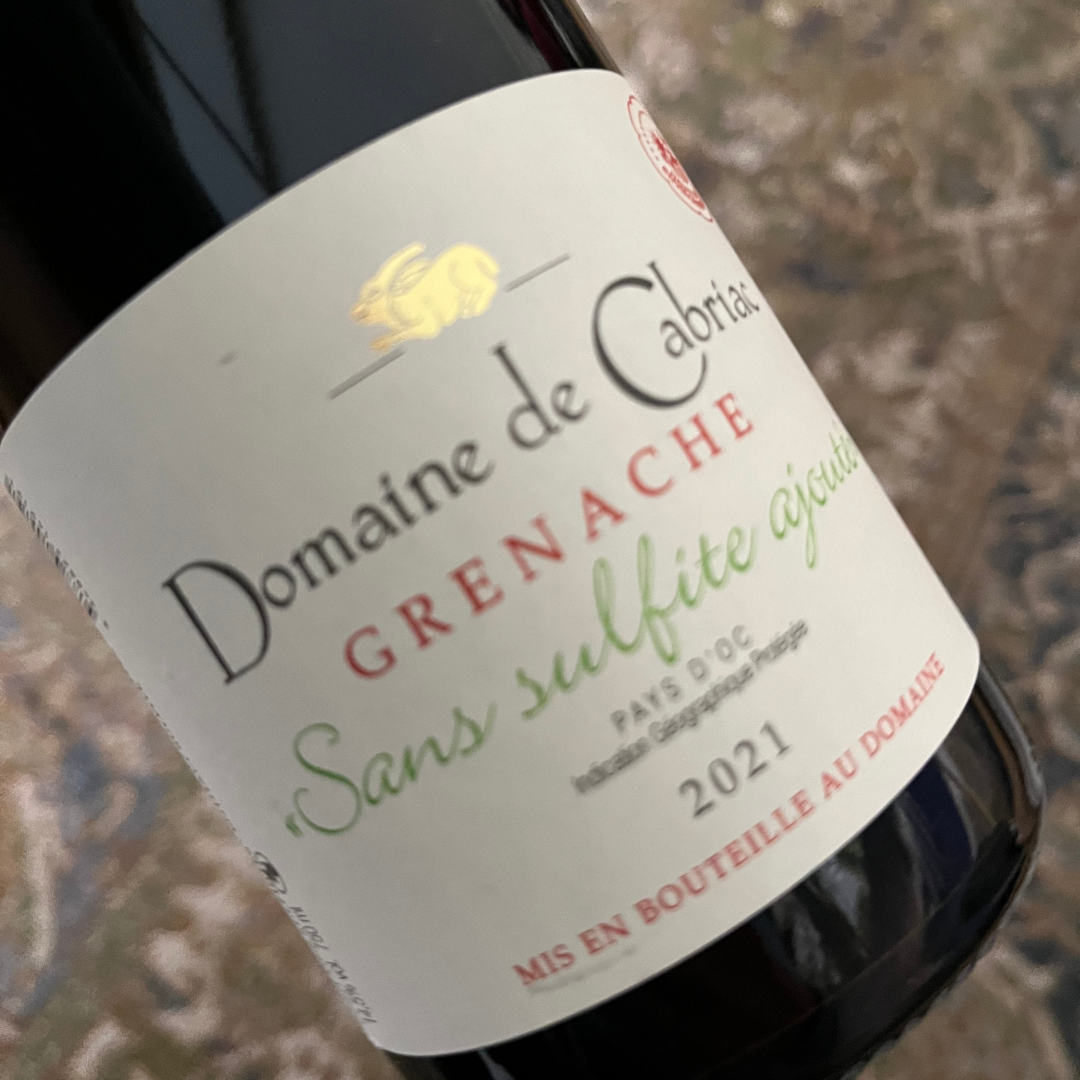 Domaine de CABRIAC- Grenache Non Added Sulphites